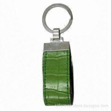 Leather USB Flash Drive with 12 to 17Mbps Reading and 4 to 6Mbps Writing Speed, Free Logo Printing